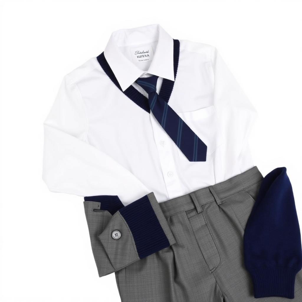 School Sweater — Lambswool Blend, V-Neck